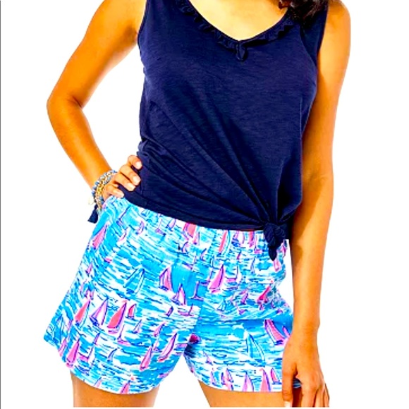 Lilly Pulitzer Lilo Linen Shorts - Picture 1 of 2